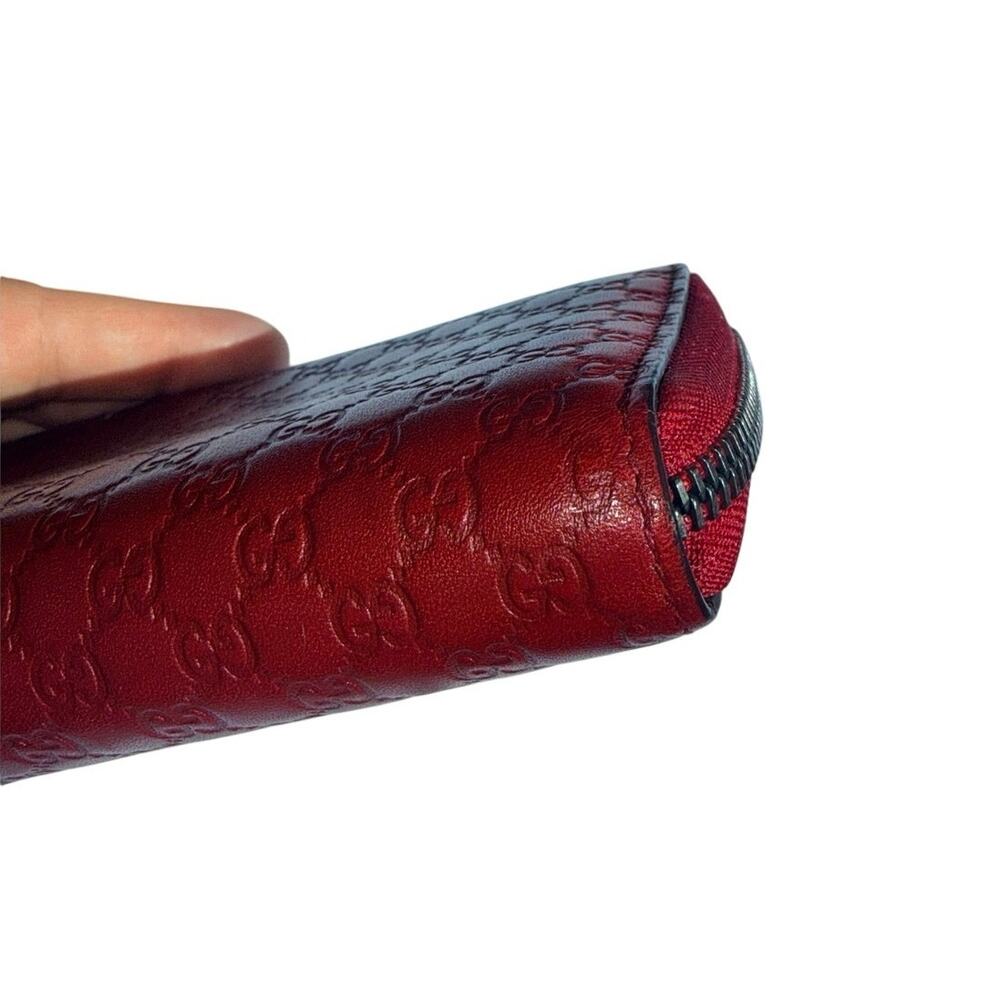 Gucci Long Zip Wallet in Cherry Red - Picture 4 of 8